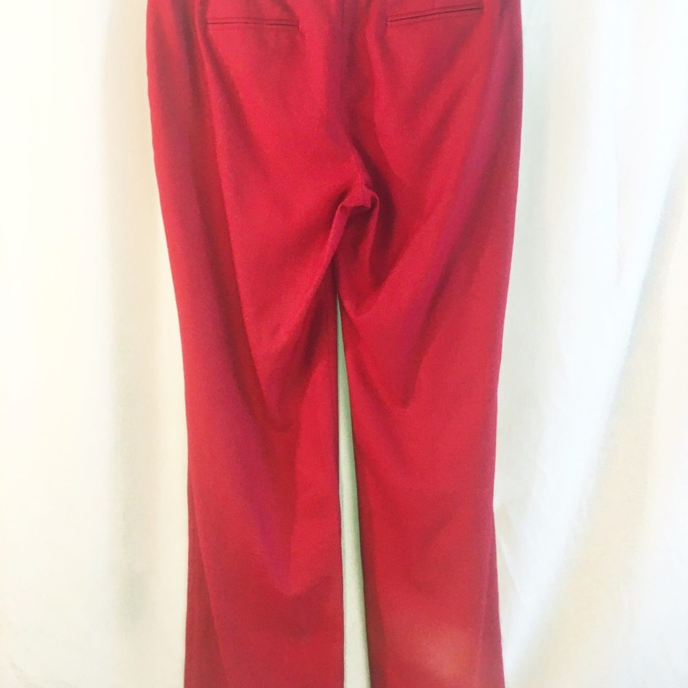 NWOT J Crew Cafe Trouser in ruby red wool - Picture 3 of 8